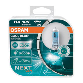 Osram Cool Blue H4 55W Twin Duo Pack