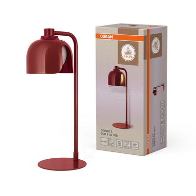 Osram Decor Corolle Table Lamp G9 Red Modern Designer Bedside Desk Light
