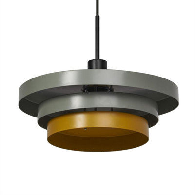 Osram Decor Layers Pendant Ceiling Light E27 Green-Yellow Max 15W LED Modern