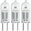 Osram Halogen G4 Capsule 5W 12V Dimmable Halostar Transverse Warm White Clear M9 (3 Pack)