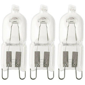 Osram Halogen G9 Capsule 20W Dimmable Halopin Pro Warm White Clear (3 Pack)