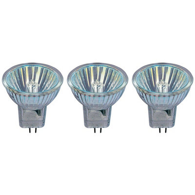 Osram Halogen MR11 Spotlight GU4 12V Dimmable Warm White Clear (3 Pack) | DIY at B&Q