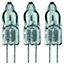 Osram Halogen Oven G4 Capsule 10W 12V Dimmable Halostar Warm White Clear (3 Pack)