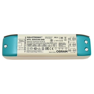 OSRAM HALOTRONIC PROFESSIONAL HTL 225W, Electronic Transformers for Low-Voltage Halogen Lamps, 230-240V