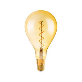 Osram LED Filament Giant GLS 4W E27 Dimmable Vintage 1906 Extra Warm White Gold