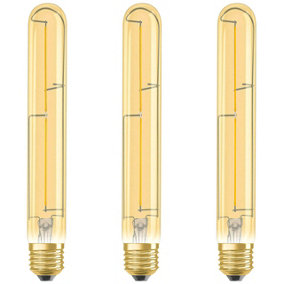 Osram LED Filament Tubular 4W E27 Vintage 1906 Extra Warm White Gold (3 Pack)