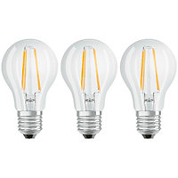 Osram LED GLS 4.8W E27 Dimmable Parathom Warm White Clear (3 Pack)