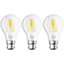 Osram LED GLS 6.5W B22 Dimmable Parathom Warm White Clear (3 Pack)