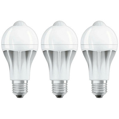 Osram LED GLS 9W E27 Parathom Motion Sensor Warm White Opal 3 Pack