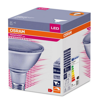 Osram LED IP65 PAR38 Reflector 15.2W E27 Dimmable Parathom Warm White
