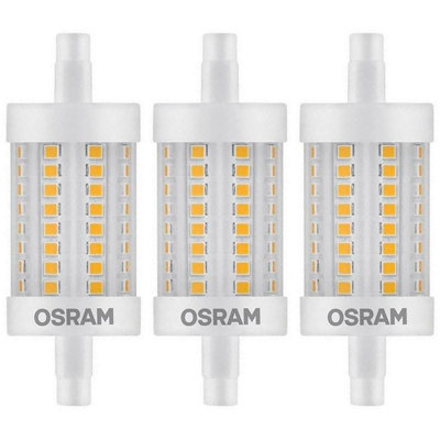 Tage en risiko tolv Swipe Osram LED Linear 8.2W R7s Parathom Warm White Clear (3 Pack) | DIY at B&Q