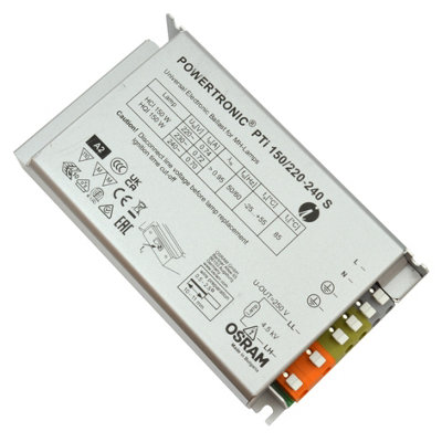 OSRAM POWERTRONC INTELLIGENT Pti S, 150W ECG for HID Lamps, 220-240V