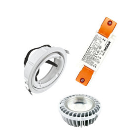 OSRAM PrevaLED Coin111 Downlight Kit, 4300lm, 3000K, 80CRI, 40Degree, including Driver and Holder