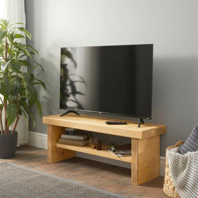 OTG Wooden TV Unit 100cm Rustic TV Stand DIY at B&Q