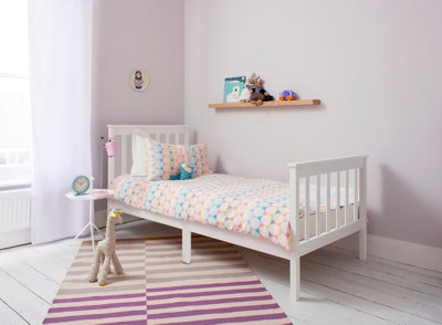 Otis Single Bed 3ft Frame in White