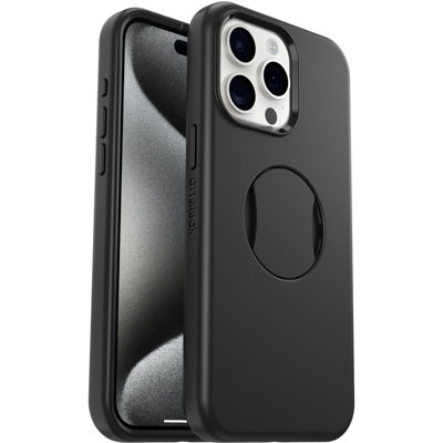 OtterBox OtterGrip Symmetry Case Apple iPhone 15 P-Max Black - 5