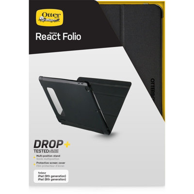 OtterBox React Folio Case for Apple iPad 8th gen/9th gen Black - 8