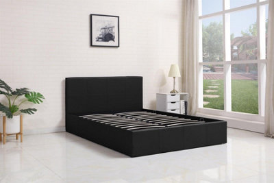 Ottoman Bed for Kids - Space-Saving, Durable, and Customisable Ottoman Bed for Kids, (Black, 3ft)