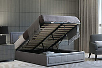 Ottoman Bed Frame Double Storage Bed With Pocket Sprung & Memory Foam Mattress