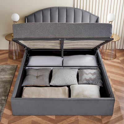 King size bed frame for memory foam mattress discount