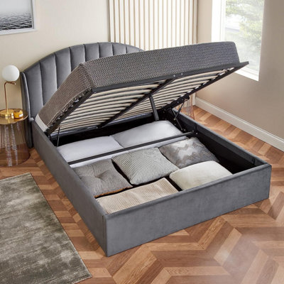 King size bed frame on sale for foam mattress