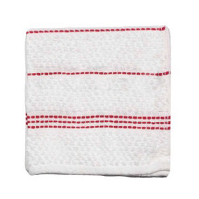 Ottoman Dish Cloths (Pack of 3) White (One Size)