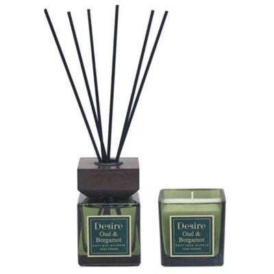 Oud & Bergamot Jar Candle & Reed Diffuser Gift Set