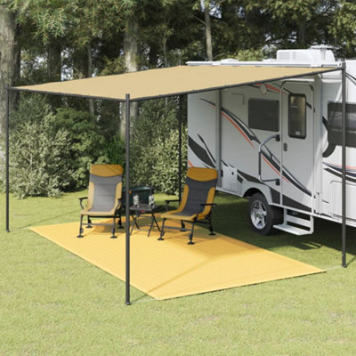 Oudoor Durable Tent Carpet 250x450 cm Beige
