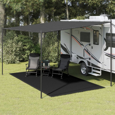 Oudoor Durable Tent Carpet 250x450 cm Black