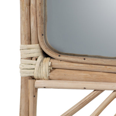 Ouko Rattan Rectangular Wall Mounted Mirror