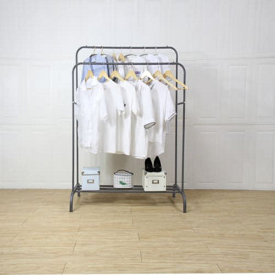 OurHouse 110cm Double Shelf Clothes Rail | DIY at B&Q