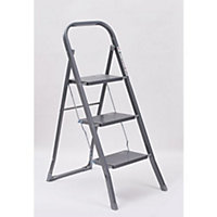 OurHouse SR20054 - 3 Tread Steel Step Ladders
