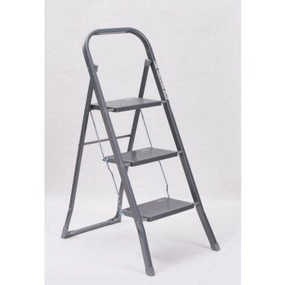 OurHouse SR20054 - 3 Tread Steel Step Ladders