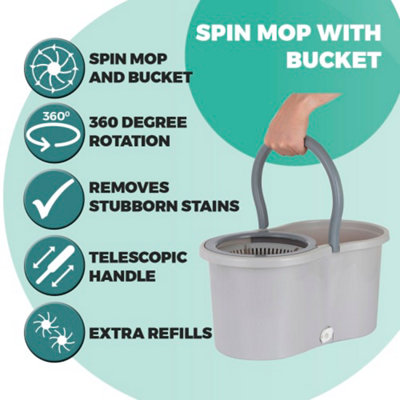 OurHouse SR22018 Spin Mop / Bucket