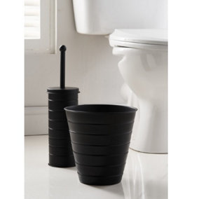 OurHouse SR25004 Toilet Brush & Bin Black