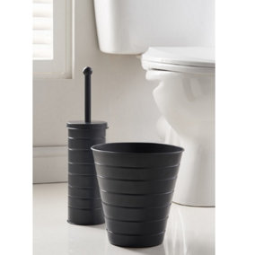OurHouse SR25005 Toilet Brush & Bin Grey