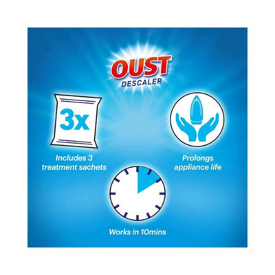 Oust Descaler All Purpose Powerful Limescale Remover 3 Sachets x 6 (18 ...