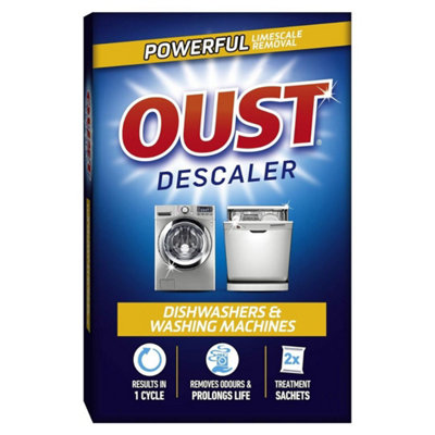 Oust Dishwasher & Washing Machine Descaler (2 Sachets) (Pack of 12)