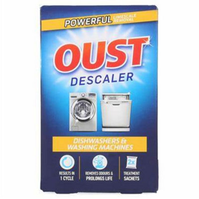 Oust Dishwasher & Washing Machine Descaler (2 Sachets) (Pack of 3)