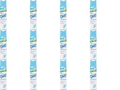 Oust Odour Eliminator Clean Scent, 300 ML (Pack of 12)