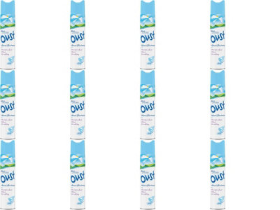 Oust Odour Eliminator Clean Scent, 300 ML (Pack of 12)