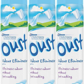 Oust Odour Eliminator Clean Scent, 300 ML (Pack of 3)