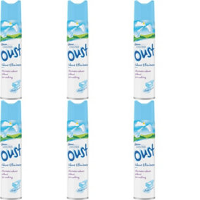 Oust Odour Eliminator Clean Scent, 300 ML (Pack of 6)