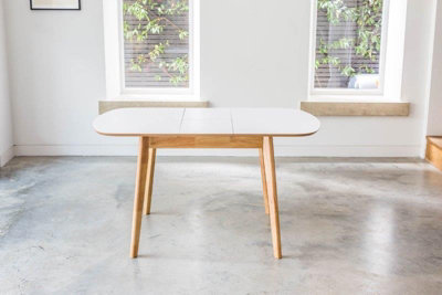 OUT & OUT Abbey Wood Extending Dining Table - 106-136cm