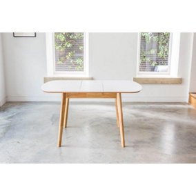OUT & OUT Abbey Wood Extending Dining Table - 106-136cm