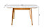 OUT & OUT Abbey Wood Extending Dining Table - 106-136cm