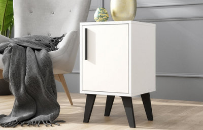 OUT & OUT Aspen White Sidetable with Door