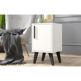 OUT & OUT Aspen White Sidetable with Door