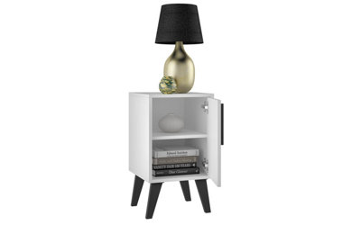 OUT & OUT Aspen White Sidetable with Door