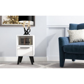OUT & OUT Aspen White Sidetable with Drawer